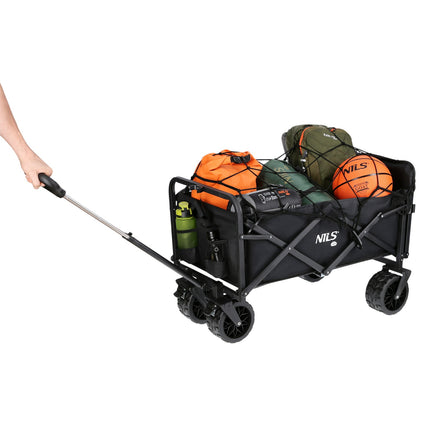Folding Wagon, Black, 160L Capacity