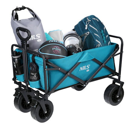 Folding Wagon, Green, 100L Capacity