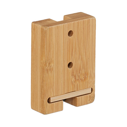 Folding Wall Hooks Set, Bamboo, Space-Saving Design
