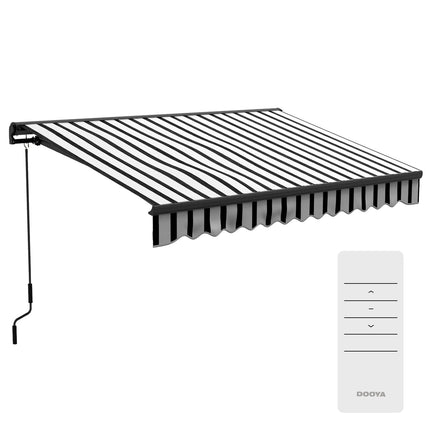 Electric folding arm awning with UV protection, 295x250 cm