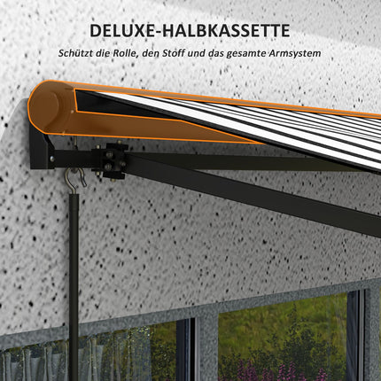 Electric folding arm awning with UV protection, 295x250 cm