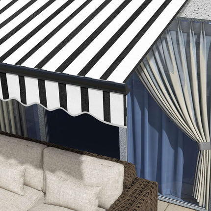Electric folding arm awning with UV protection, 295x250 cm