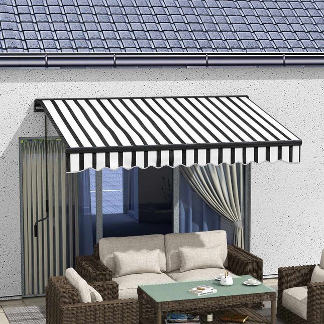 Electric folding arm awning with UV protection, 295x250 cm