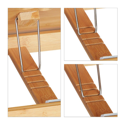 Folding bamboo laptop table