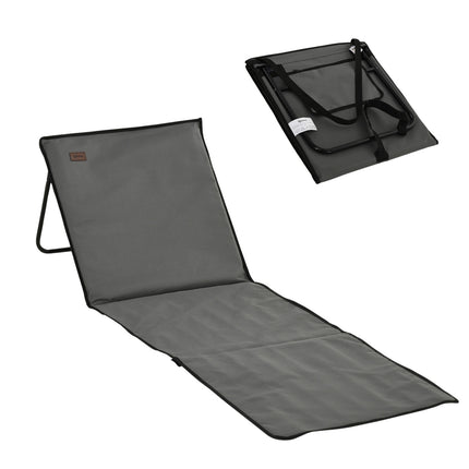 Folding beach chair set, adjustable, with carry bag