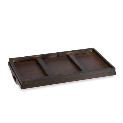 Folding bed tray dark brown