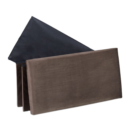 Folding bench in velvet