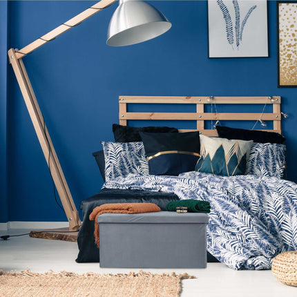 Folding bench in velvet