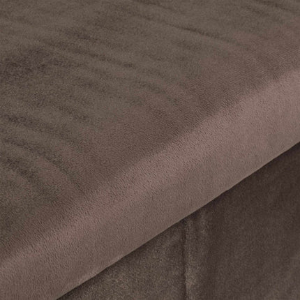 Folding bench in velvet