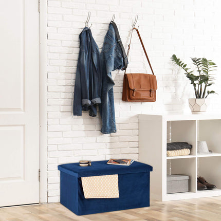 Folding bench in velvet