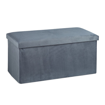 Folding bench in velvet