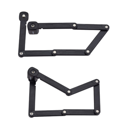 Folding bicycle lock with bracket