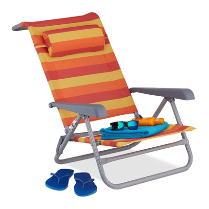 Folding brass chair