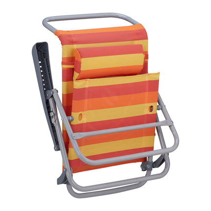 Folding brass chair