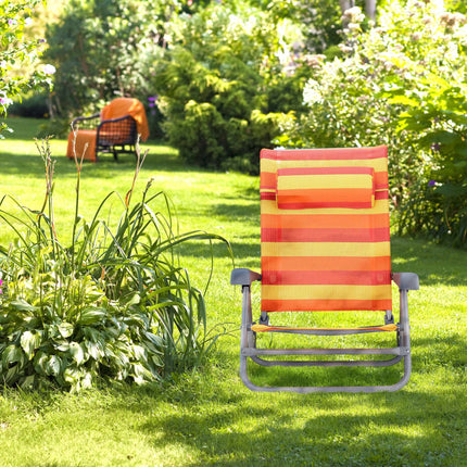 Folding brass chair