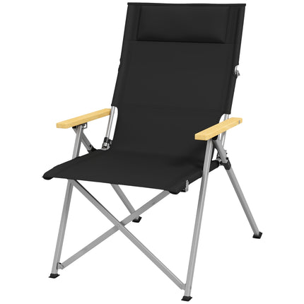 Folding camping chair, 4-position adjustable, Oxford fabric