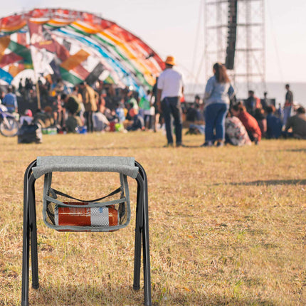 Folding camping chair with bag
