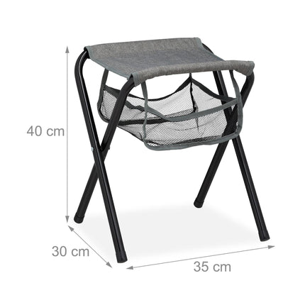 Folding camping chair with bag