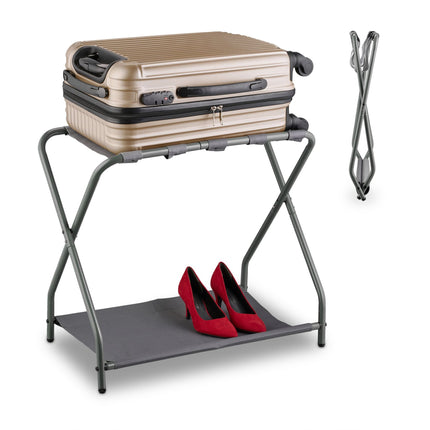 Folding coat rack in metal