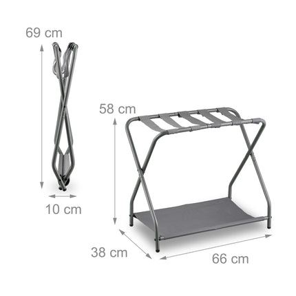 Folding coat rack in metal
