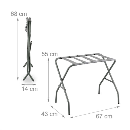 Folding coat stand in metal