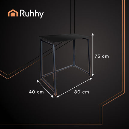 Folding desk wooden black 26117