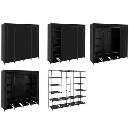 Folding fabric wardrobe 170x170cm Ruhhy 21744