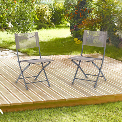 Folding garden chair Set of 2