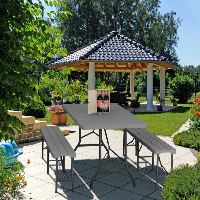 Folding garden table