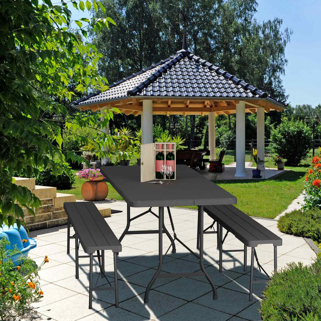 Folding garden table