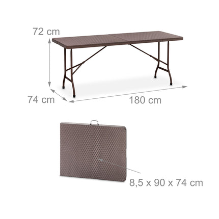 Folding garden table