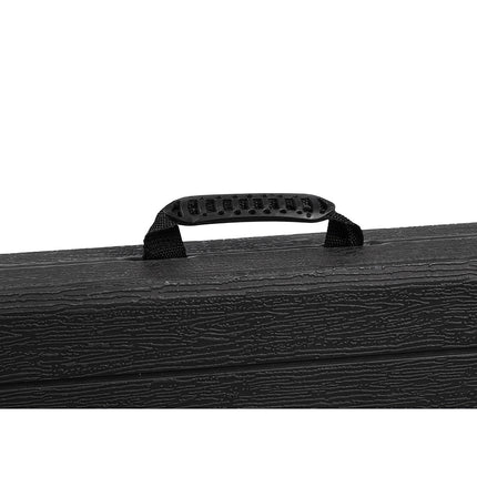 Folding garden table black 180cm