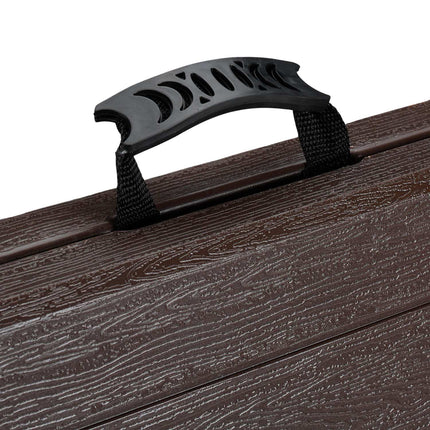 Folding garden table, height adjustable