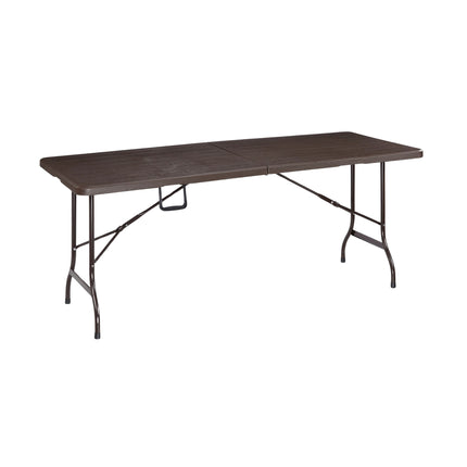 Folding garden table in wooden look