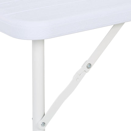 Folding garden table in wooden look