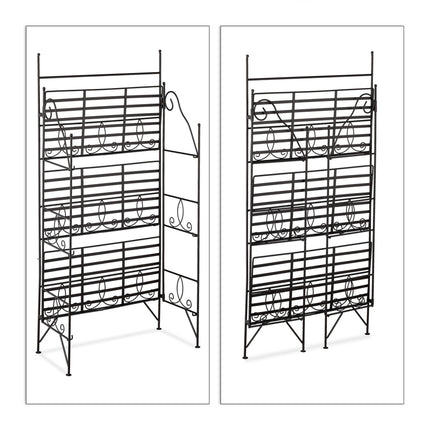 Folding metal flower stand