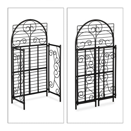 Folding metal flower stand