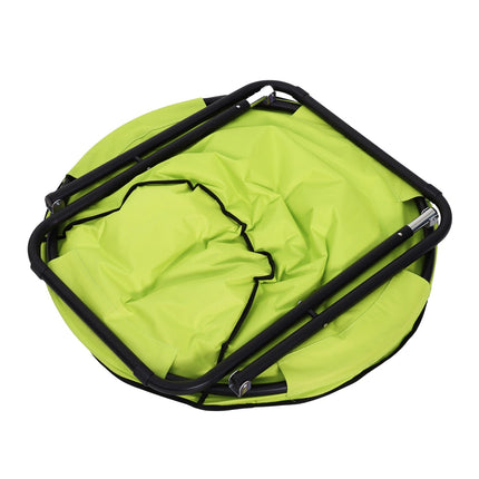 Folding outdoor camping chair, padded up to 120 kg, yellow