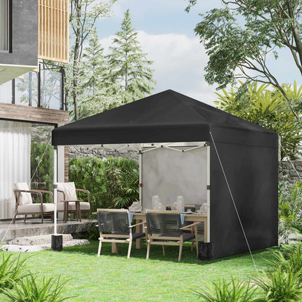 Pop-up tent 2.97x2.97m, UV protection with side walls
