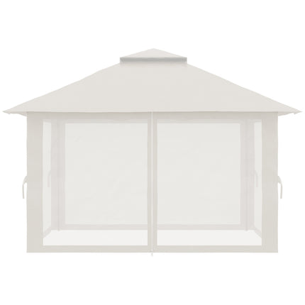 Folding pavilion 4x4m, UV protection, adjustable height, cream