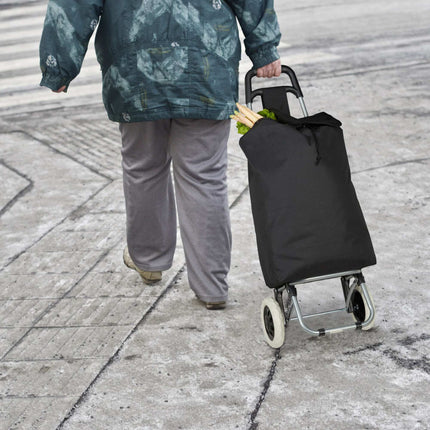 Folding shopping trolley