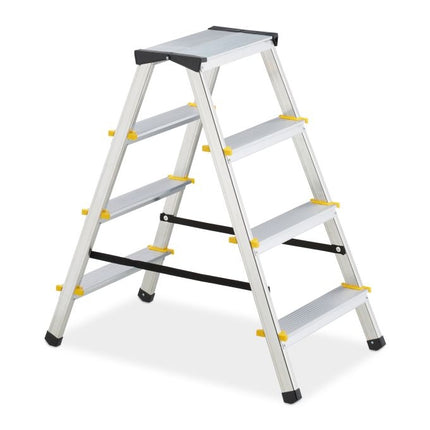 Folding stepladder in aluminium