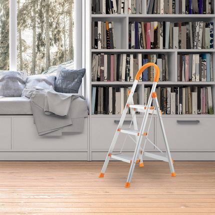 Folding stepladder with handle