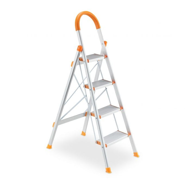 Folding stepladder with handle