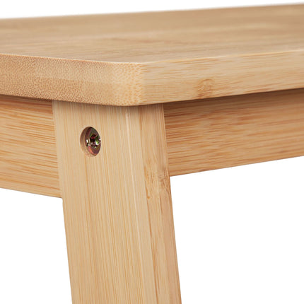 Folding step stool made of bamboo
