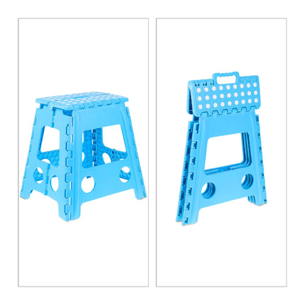 Folding stool XL blue