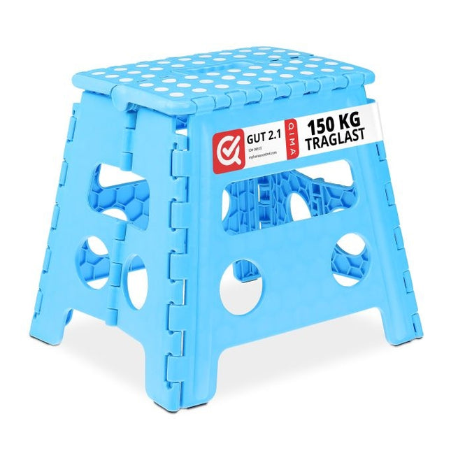 Opvouwbare kruk blauw