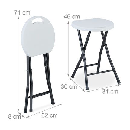Folding stool set of 2