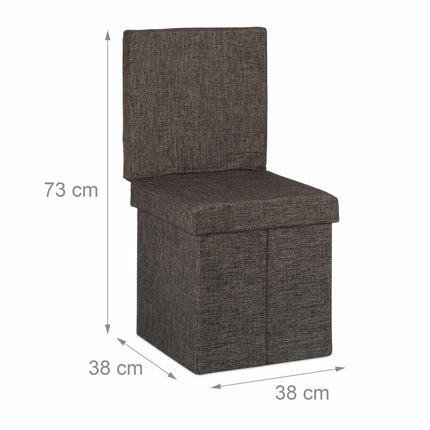 Folding stool with backrest