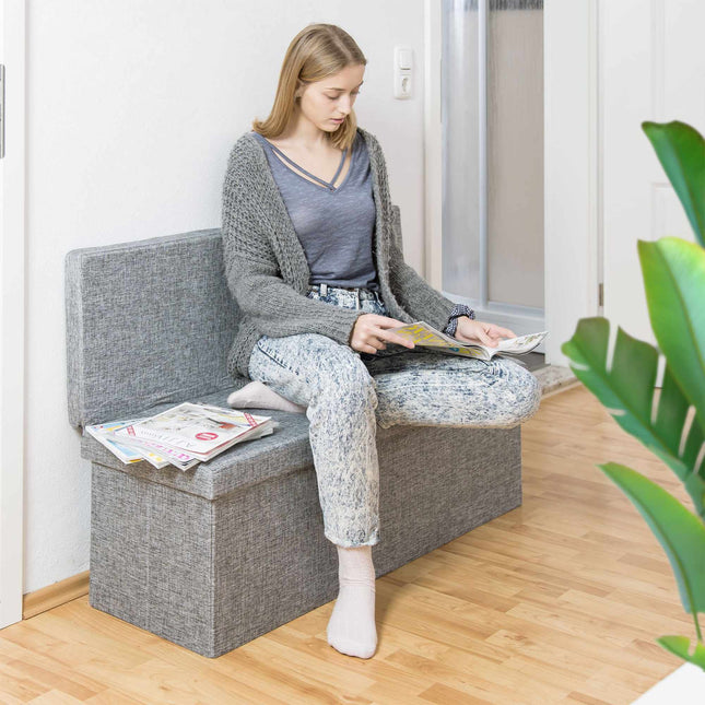 Opvouwbare kruk met rugleuning XL